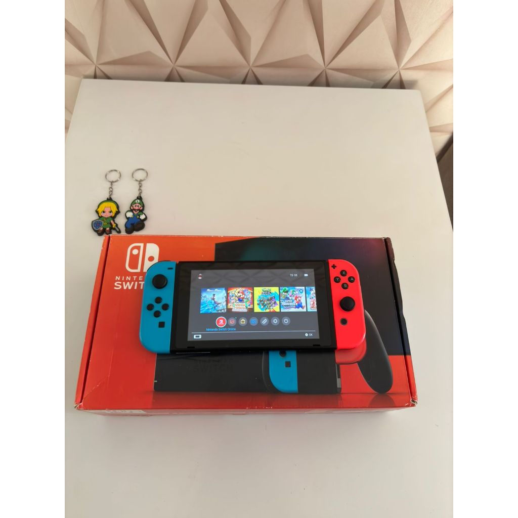  SWITCH  DESBLOQUEADO + 10 JOGOS DA SUA ESCOLHA COM CARTÃO DE MEMORIA 128 GB - 4