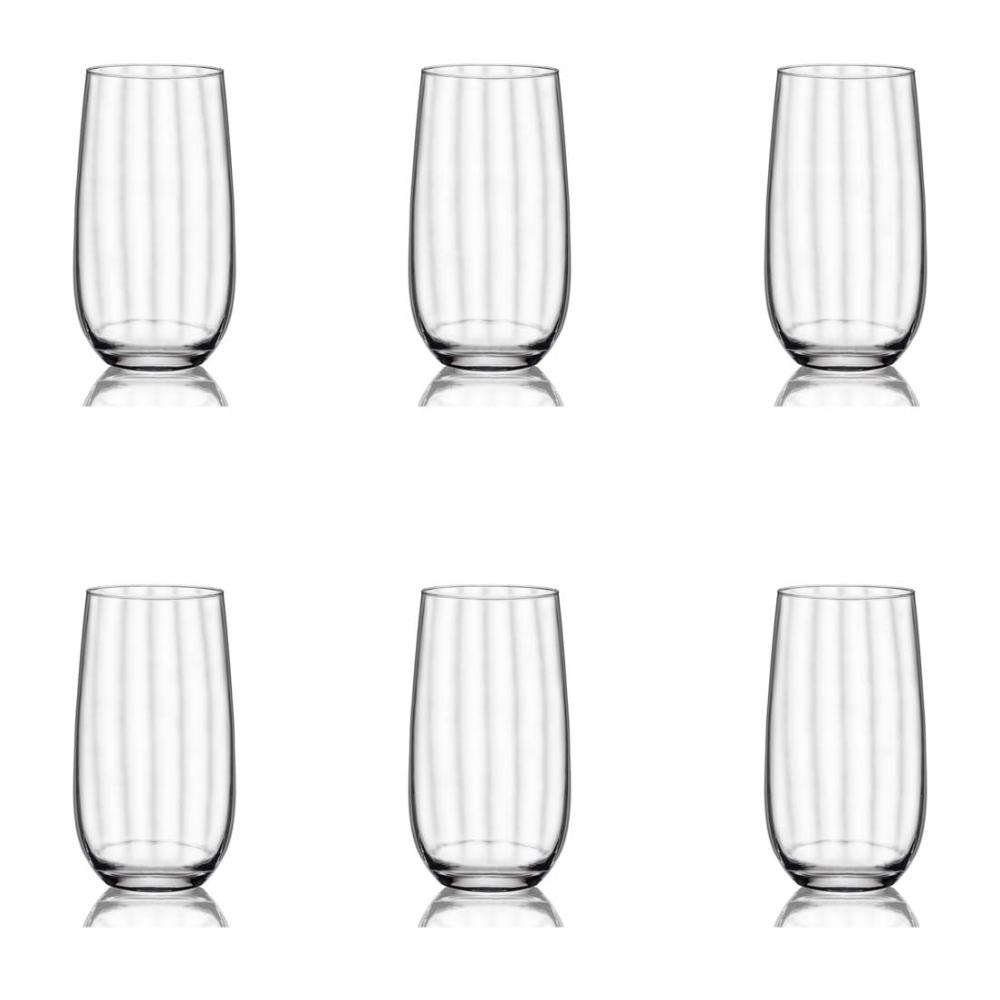 Conjunto de 12 Copos De Cristal P/ Long Drink 490Ml Proper Effect