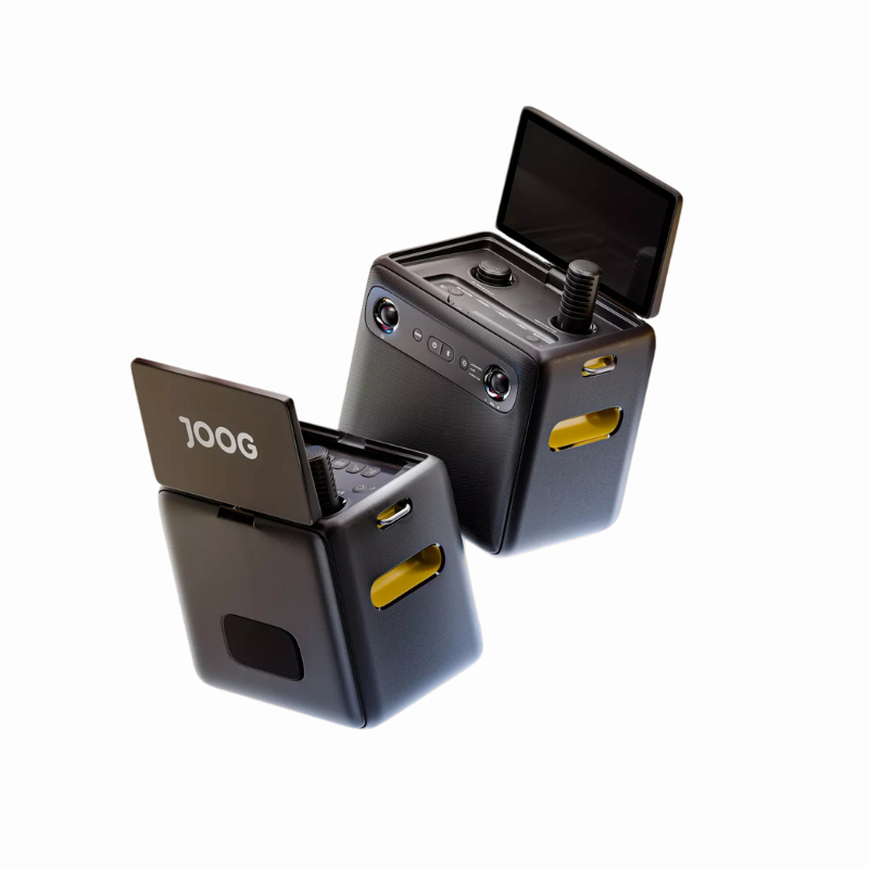 Caixa De Som Karaokê Joog X2 300w Tela 10,1 Com 2 Microfones - 6