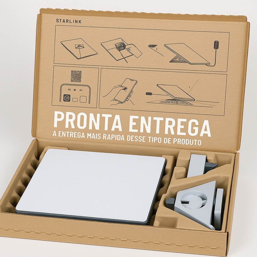  Mini Internet rápida Via Satélite Antena Original Garantia de 01 ano ENVIO IMEDIATO - 10