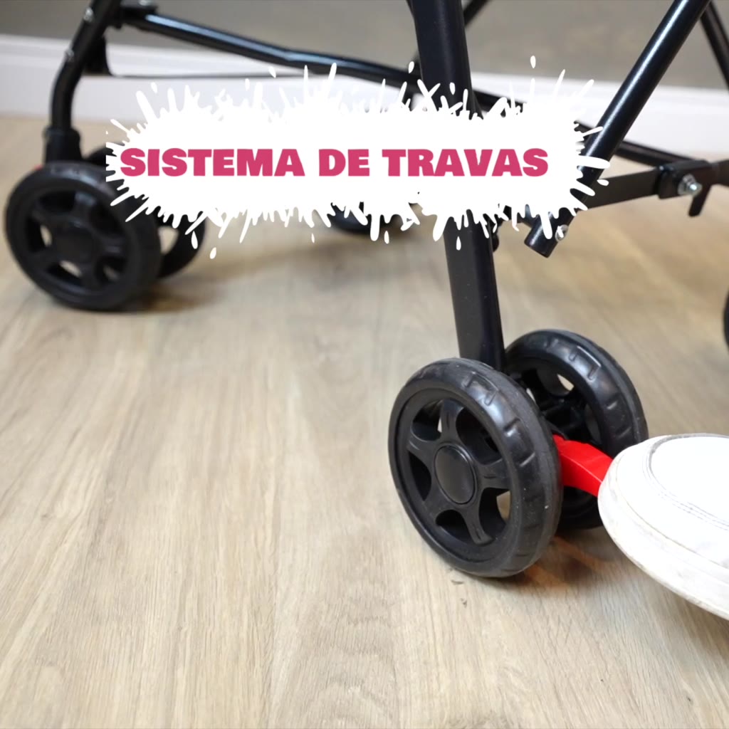 Carrinho de Bebê Guarda Chuva Passeio Leve e Dobrável Mega Compras
                      Compacto, Seguro,Cinto