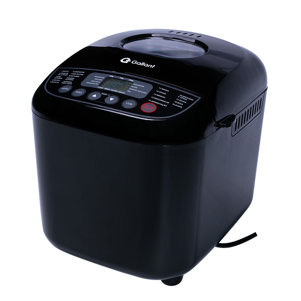 Panificadora 19 Programas Gallant 600w Preta (GPA1E19A_127PT) - 2