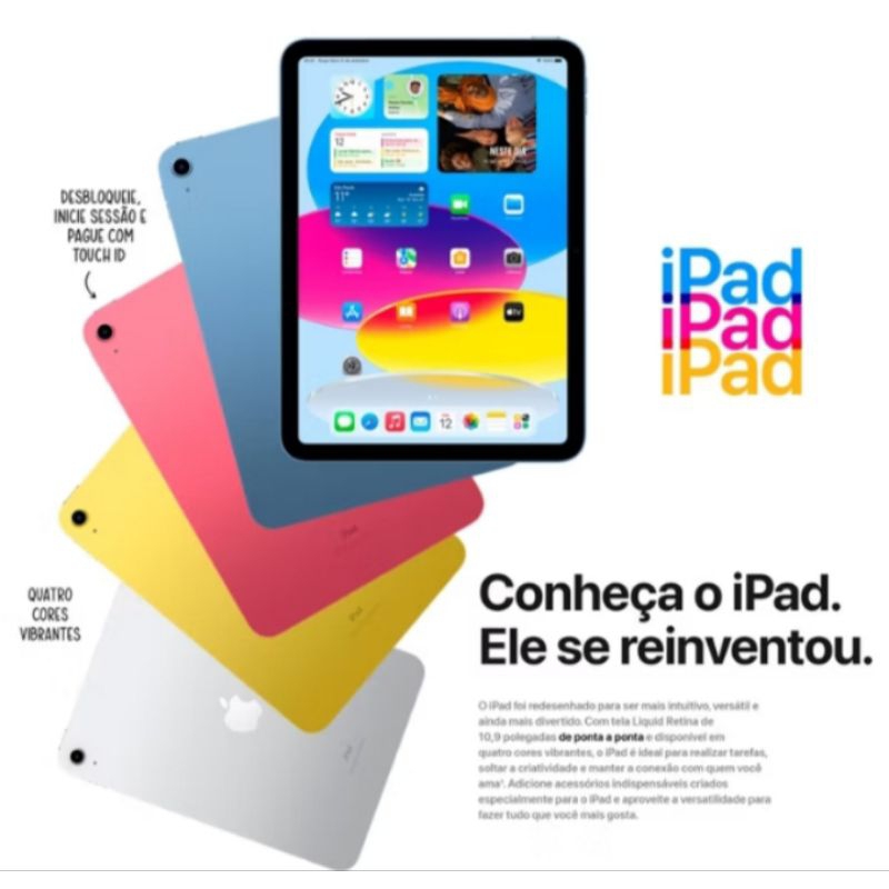 Pad 11 Geração A16 256GB Wi-fi Tela 11pol Original Novo Lacrado com Garantia  de 1 ano - 3